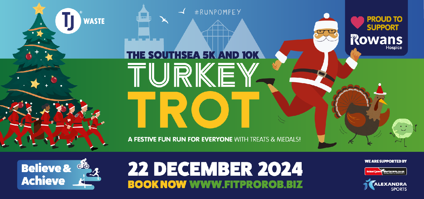 Southsea Santa Runs Turkey Trot 2024 Fit Pro Rob